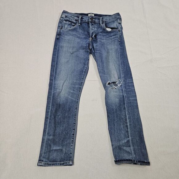 Citizens of Humanity Jeans Size 24 Blue Emerson Slim Boyfriend Button Fly - Picture 1 of 15